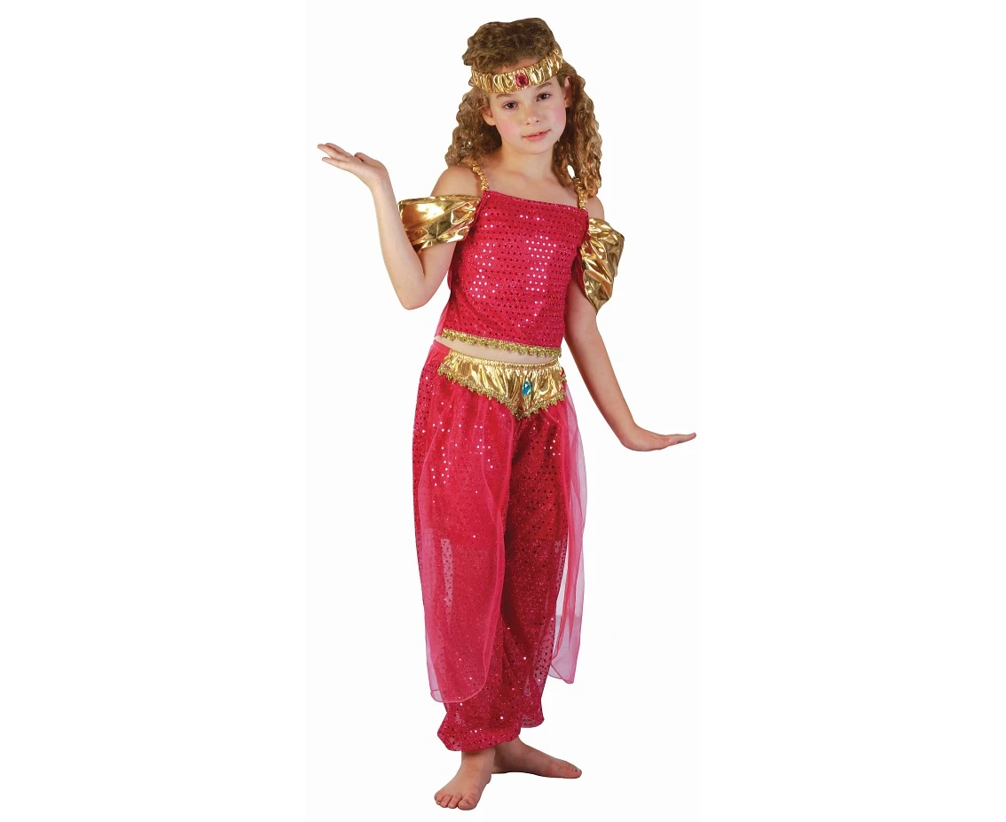 Role-play set for kids Belly Dancer (pants, shirt, headband), size 110/120 cm